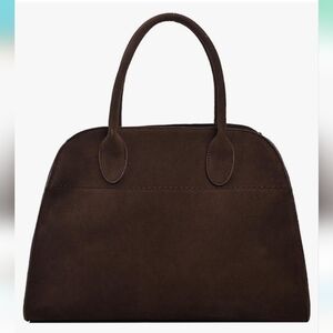 Brown Suede Tote Bag